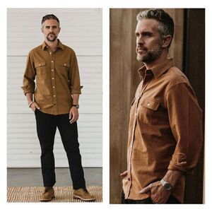 Taylor Stitch Brown Casual Button Down Shirt